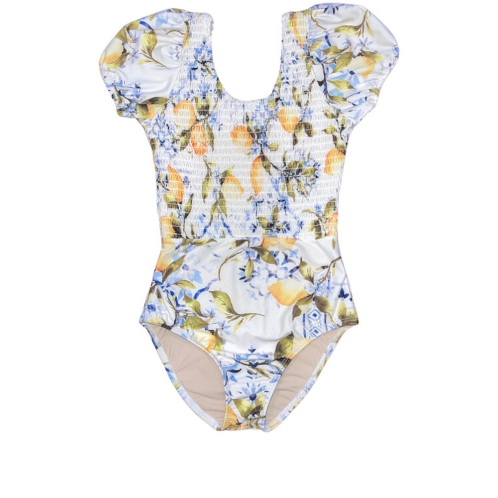 Hermoza x Maisonette Little Delilah One Piece Swimsuit Frutto Di Limoni 2T